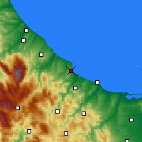 Nearby Forecast Locations - Васто - карта