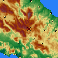 Nearby Forecast Locations - Кастель-ди-Сангро - карта