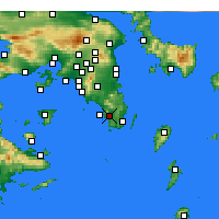 Nearby Forecast Locations - Anavyssos - карта