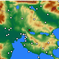 Nearby Forecast Locations - Лангадас - карта