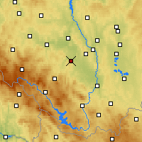 Nearby Forecast Locations - Vodňany - карта