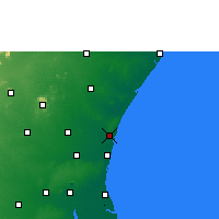 Nearby Forecast Locations - Пондичерри - карта