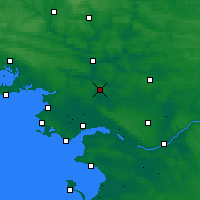 Nearby Forecast Locations - Сен-Жильда-де-Буа - карта