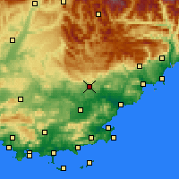Nearby Forecast Locations - Драгиньян - карта