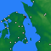 Nearby Forecast Locations - Хельсингёр - карта