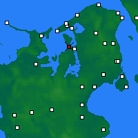 Nearby Forecast Locations - Jægerspris - карта