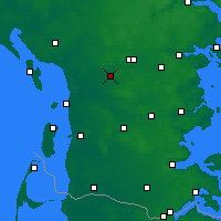 Nearby Forecast Locations - Lintrup Sogn - карта