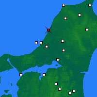 Nearby Forecast Locations - Løkken - карта