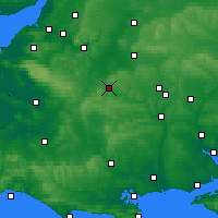 Nearby Forecast Locations - Warminster - карта
