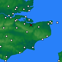 Nearby Forecast Locations - Faversham - карта