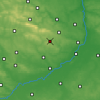 Nearby Forecast Locations - Iwaniska - карта