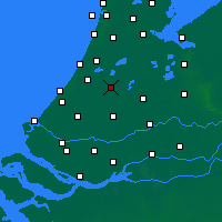 Nearby Forecast Locations - Алфен-ан-де-Рейн - карта