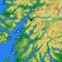 Nearby Forecast Locations - Ballachulish - карта