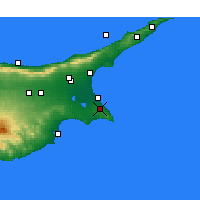 Nearby Forecast Locations - Паралимни - карта
