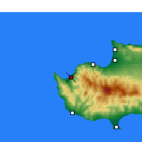 Nearby Forecast Locations - Полис - карта
