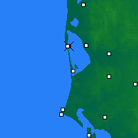 Nearby Forecast Locations - Hvide Sande - карта