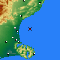 Nearby Forecast Locations - Pegasus Bay - карта