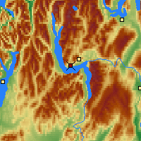 Nearby Forecast Locations - Уакатипу - карта