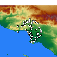 Nearby Forecast Locations - Санта-Моника - карта