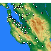 Nearby Forecast Locations - Сан-Хосе - карта