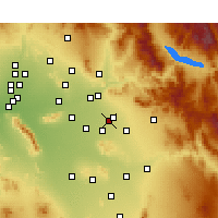 Nearby Forecast Locations - Mesa AFB - карта