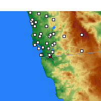 Nearby Forecast Locations - Тихуана - карта