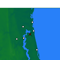 Nearby Forecast Locations - Джэксонвилл - карта