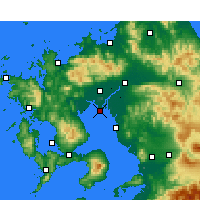 Nearby Forecast Locations - Saga AP - карта