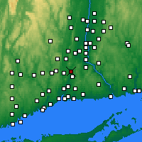 Nearby Forecast Locations - Мериден - карта