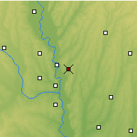 Nearby Forecast Locations - Каунсил-Блафс - карта