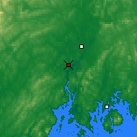 Nearby Forecast Locations - Бангор - карта