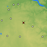 Nearby Forecast Locations - Додж-Сентер - карта