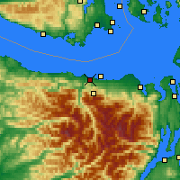 Nearby Forecast Locations - Порт-Анджелес - карта