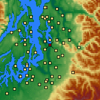 Nearby Forecast Locations - Рентон - карта