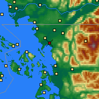 Nearby Forecast Locations - Беллингхем - карта