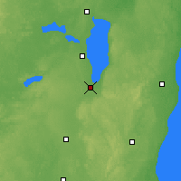 Nearby Forecast Locations - Fond Du Lac - карта