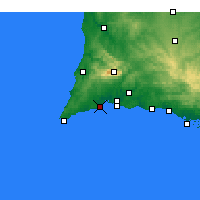Nearby Forecast Locations - Лагуш - карта