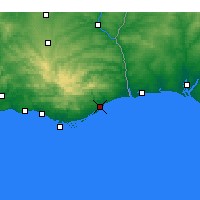 Nearby Forecast Locations - Тавира - карта