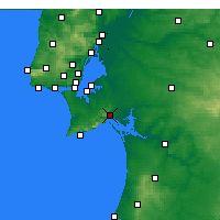 Nearby Forecast Locations - Сетубал - карта