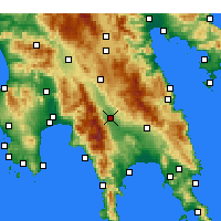 Nearby Forecast Locations - Спарта - карта
