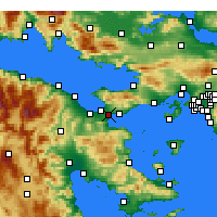 Nearby Forecast Locations - Isthmia - карта
