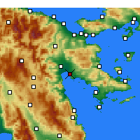 Nearby Forecast Locations - Нафплион - карта