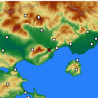 Nearby Forecast Locations - Элефтеруполис - карта