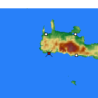Nearby Forecast Locations - Палеохора - карта