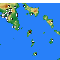 Nearby Forecast Locations - Кея - карта