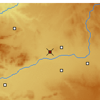 Nearby Forecast Locations - Алькасар-де-Сан-Хуан - карта