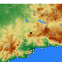 Nearby Forecast Locations - Антекера - карта