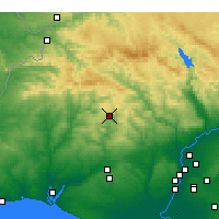 Nearby Forecast Locations - Нерва - карта