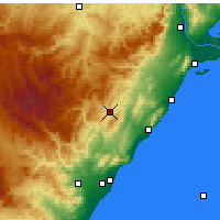Nearby Forecast Locations - Альбокасер - карта