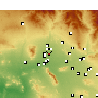 Nearby Forecast Locations - Глендейл - карта